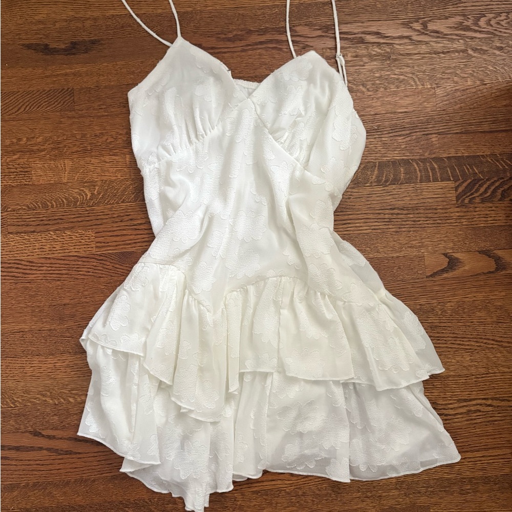 Wild fable white flower babydoll dress
